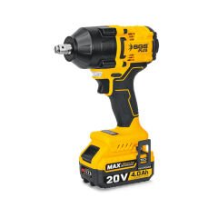 Sgs 20V 4.0Ah Profesyonel 650Nm Tork Akülü Darbeli Somun Sıkma-Sökme Çift Batarya Kömürsüz Motor